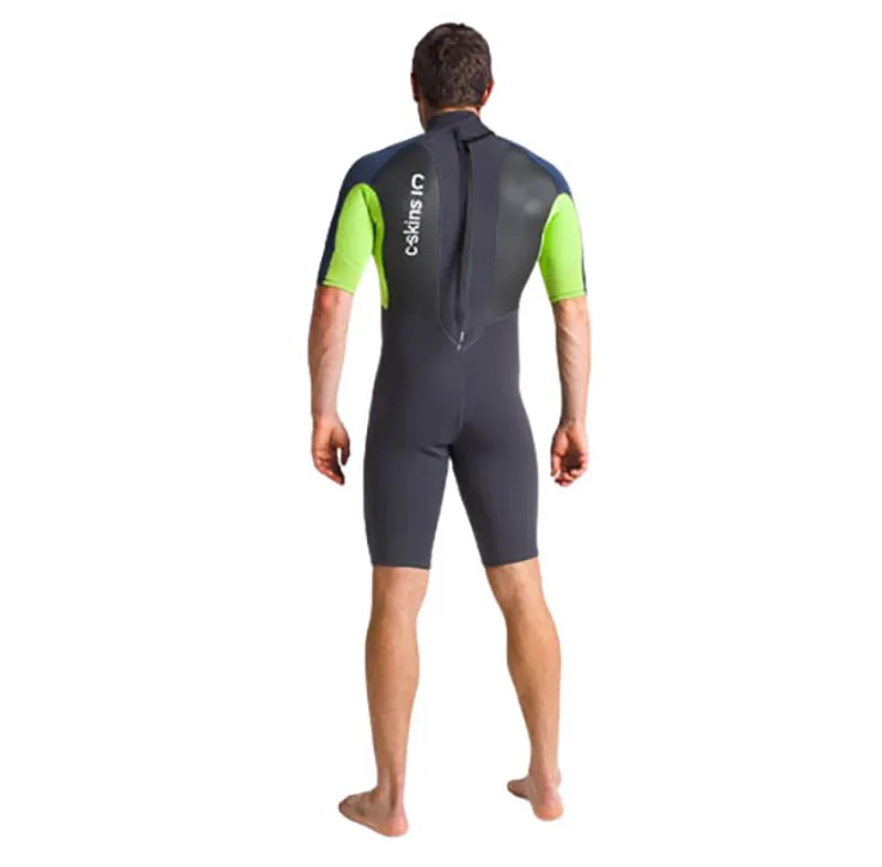 C-Skins Men's Element 3:2 Shorti Wetsuit Anthracite/Blue-2